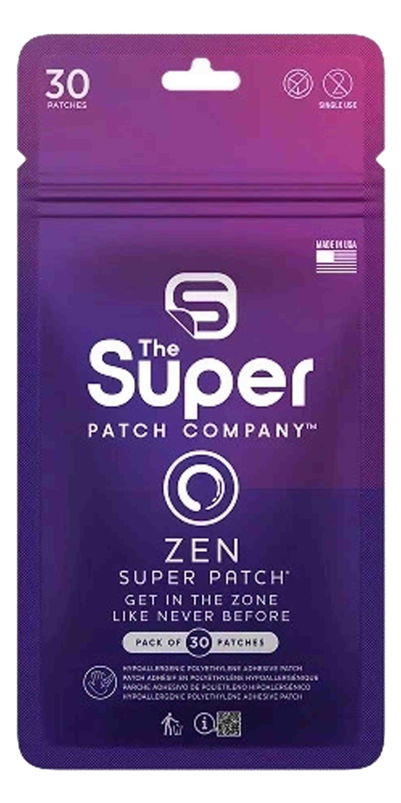 Zen Super Patch Wellnesspflaster für Fokus und innere Ruhe